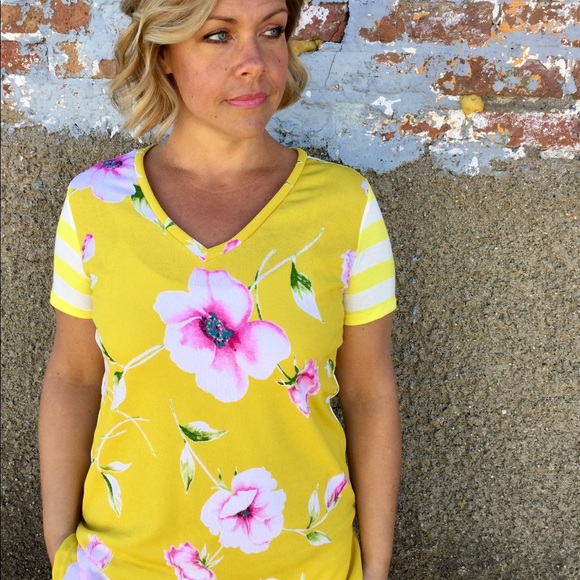 rev 320 Tops - Madeleine Floral & Stripe Top